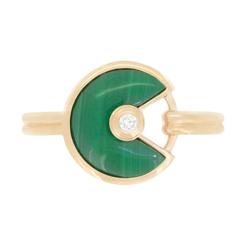Cartier Malachite Amulette de Cartier Ring